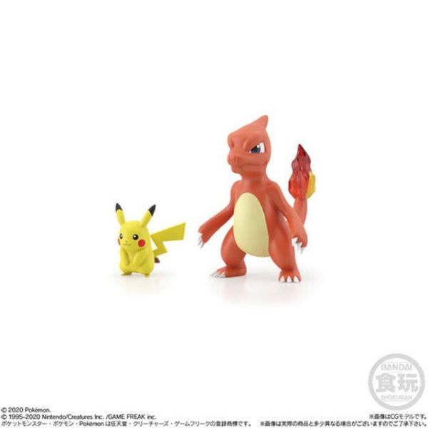 現貨 BANDAI 盒玩 寶可夢 關都地區 皮卡丘&火恐龍 