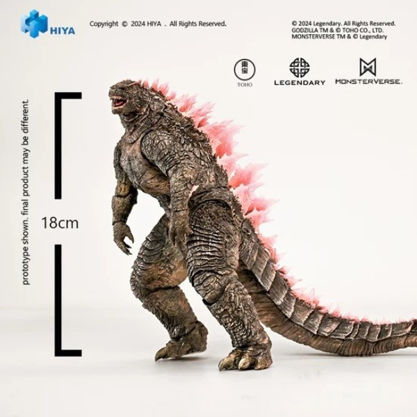 現貨 Hiya Toys EBS 哥吉拉⼤戰⾦剛2 帝國崛起哥吉拉 Evolved 粉色背脊 