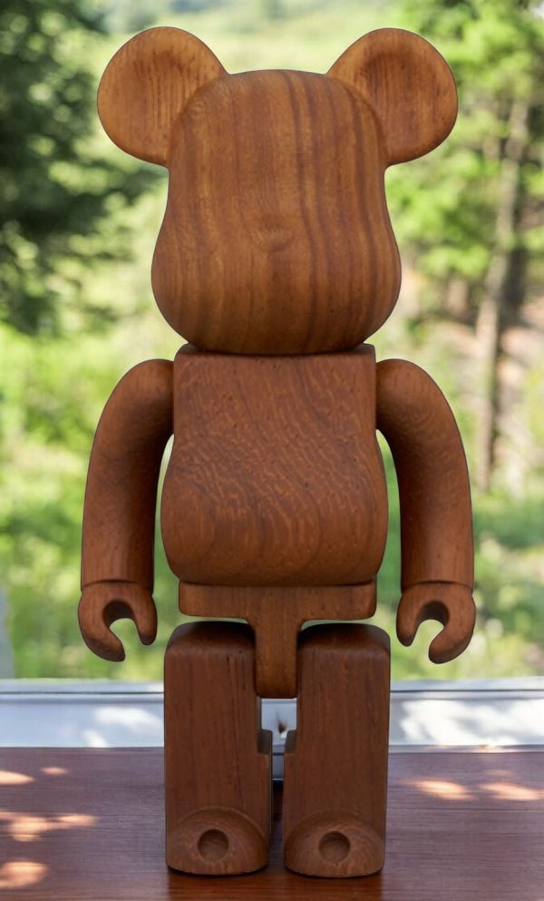 BE@RBRICK 庫柏力克熊 karimoku 非洲柚木 200％ 