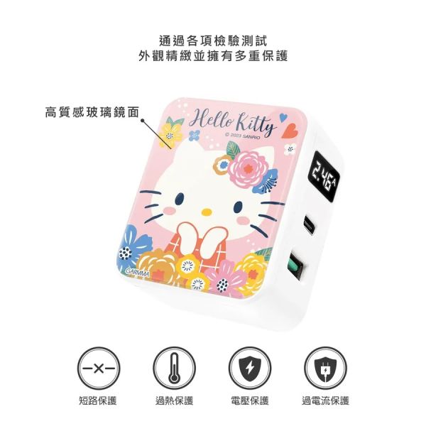 三麗鷗 Hello Kitty PD 快充充電器 花花公主 