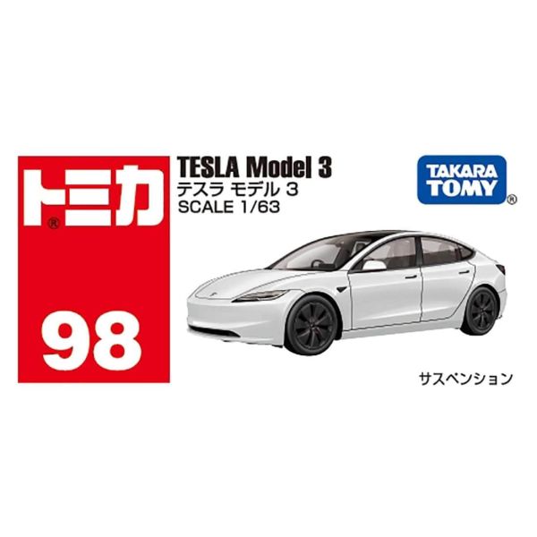 現貨 TOMICA  098 特斯拉 初回 TESLA MODEL3 白 