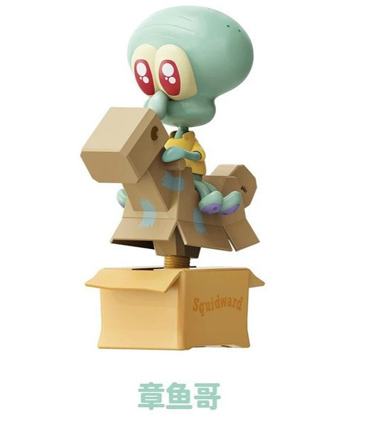 現貨 盲盒 青物 海綿寶寶 搖搖馬可動 