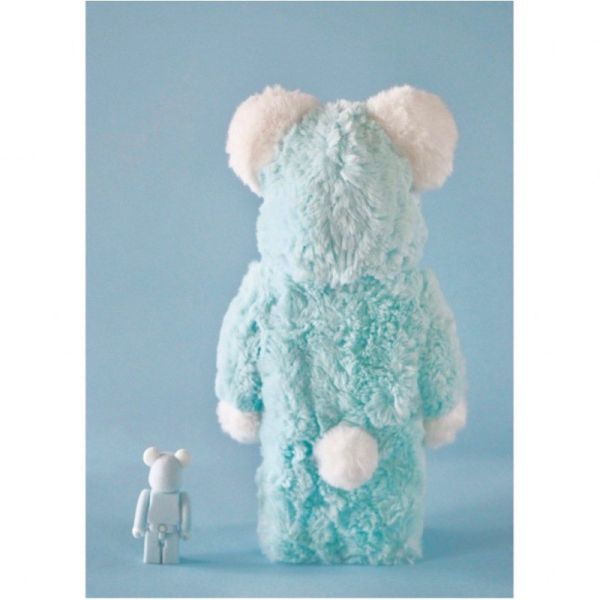 BE@RBRICK｜ Valmuer Blue｜ 100% ｜ 400% ｜絨毛｜ 愛心｜