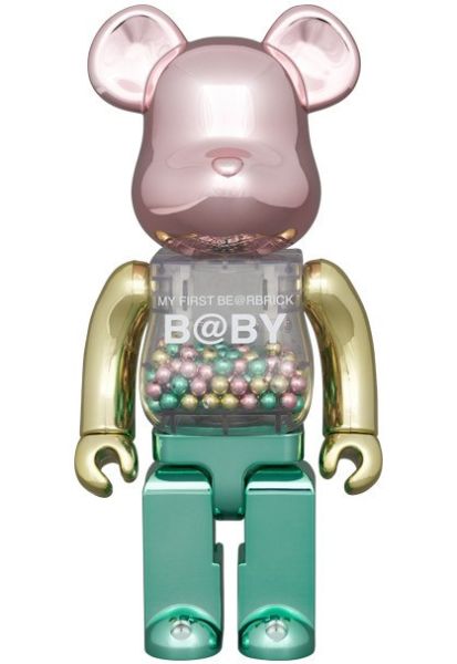 BE@RBRICK 庫柏力克熊 MY FIRST 1st COLOR CHROME Ver. 100％ & 400％ 
