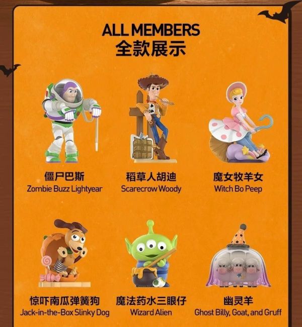 現貨 盲盒 泡泡瑪特 迪士尼 皮克斯 玩具總動員 驚魂夜系列 