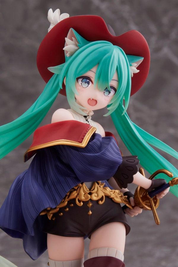 TAITO 景品 初音未來 Wonderland Figure 鞋貓劍客 0907 