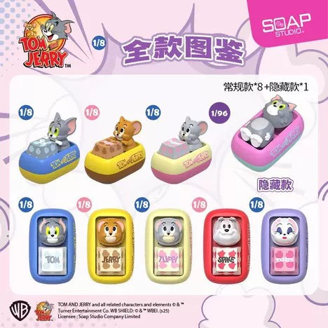 現貨 盲盒 SOAP 湯姆貓與傑利鼠 指尖鍵帽萌粒 