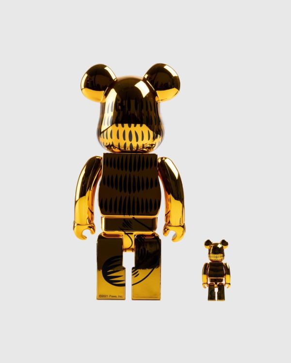 現貨 Be@rbrick Garfield Gold Chrome Ver. 100% & 400% 金色加菲貓 