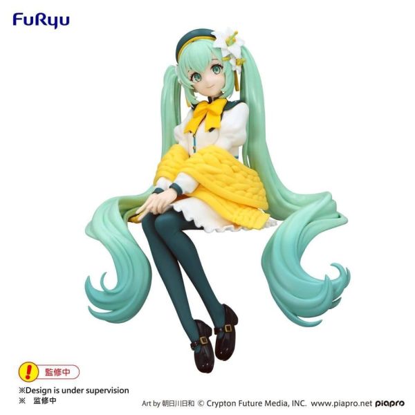 現貨 FURYU 景品 初音未來 泡麵蓋公仔 白百合妖精ver. 