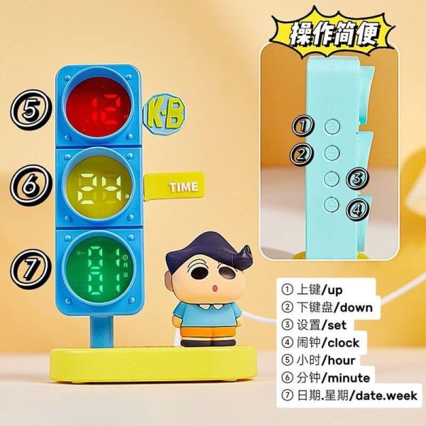 現貨 盲盒 艾影 蠟筆小新 春日部防衛隊 鬧鐘擺件 