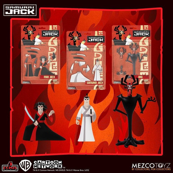 MEZCO TOYZ 5 Points 傑克武士 傑克武士、瘋狂傑克、阿蠱 套組 3.75吋 可動人偶 0713 
