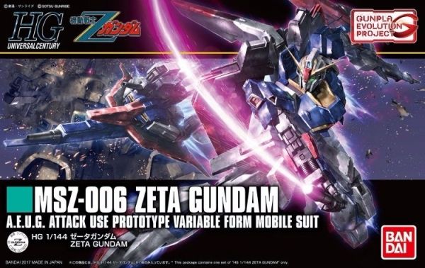 現貨 BANDAI 1/144 HGUC 203 ZETA鋼彈 新生式樣 機動戰士 Z鋼彈 組裝模型 玩具將軍,BANDAI,萬代,機動戰士鋼彈,HGUC