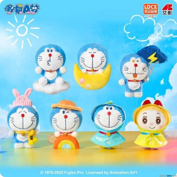 現貨 盲盒 靈動創想 哆啦A夢 天氣絨絨 毛絨VOL1 