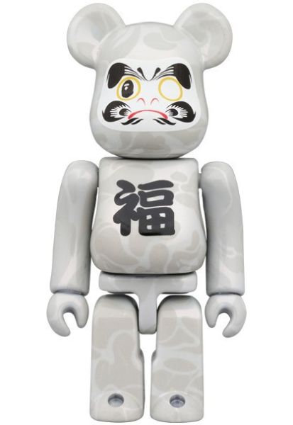 BE@RBRICK BAPE(R) 招財猫 黒／達磨 白 100％ & 400％ 