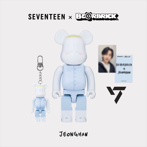 BE@RBRICK X SEVENTEEN 庫柏力克熊 尹淨漢 JEONGHAN 100%&amp;400%