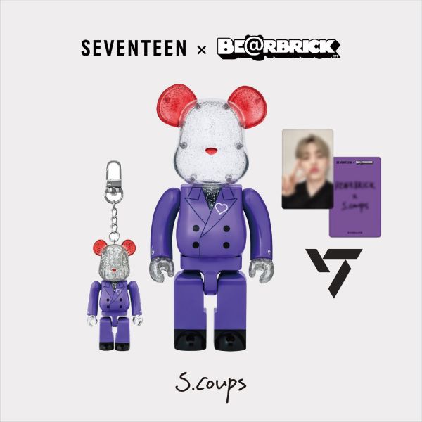BE@RBRICK X SEVENTEEN 庫柏力克熊 崔勝哲 Scoups 100%&amp;400%