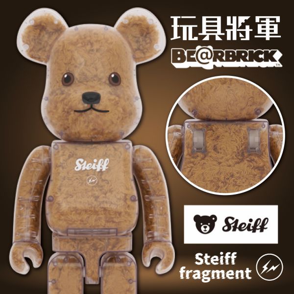 BE@RBRICK 庫柏力克熊 Steiff fragmentdesign 泰迪熊聯名款 1000％ 