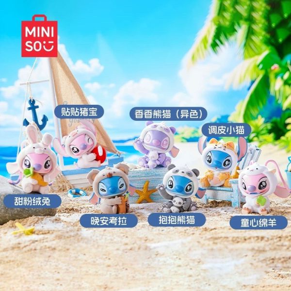 現貨 盲盒 MINISO POTDEMIEL 迪士尼 史迪奇動物派對 