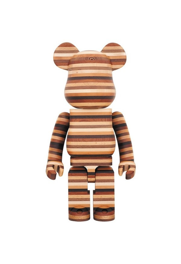 BE@RBRICK 庫柏力克熊 1000％ カリモク BE@RBRICK HORIZON 木頭 