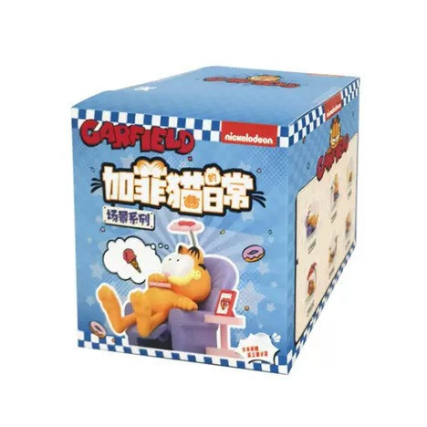 現貨 盲盒 MINISO 加菲貓蛋形場景 