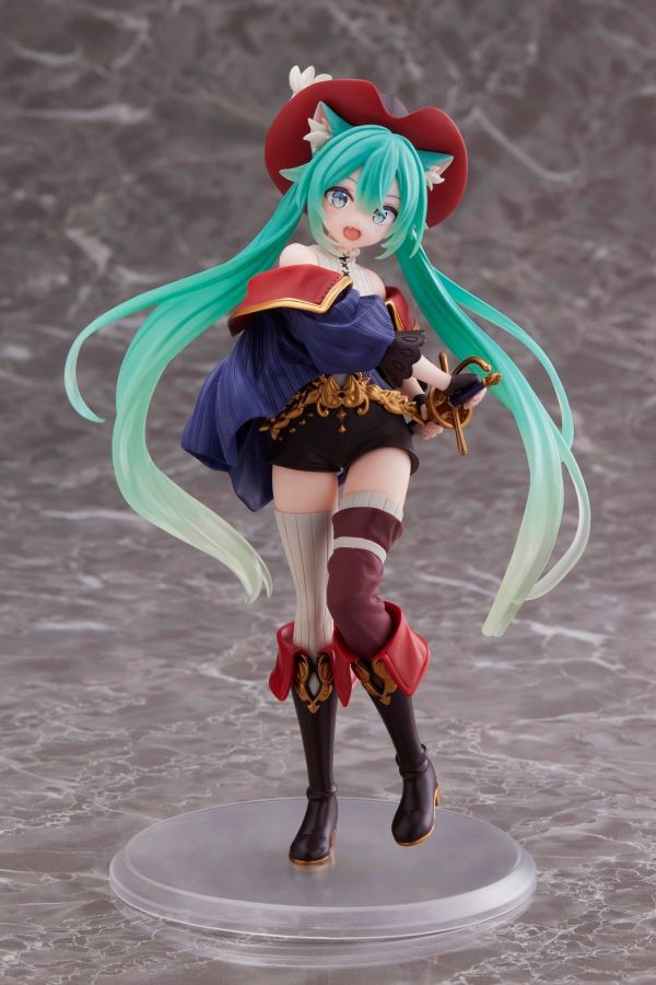 TAITO 景品 初音未來 Wonderland Figure 鞋貓劍客 0907 
