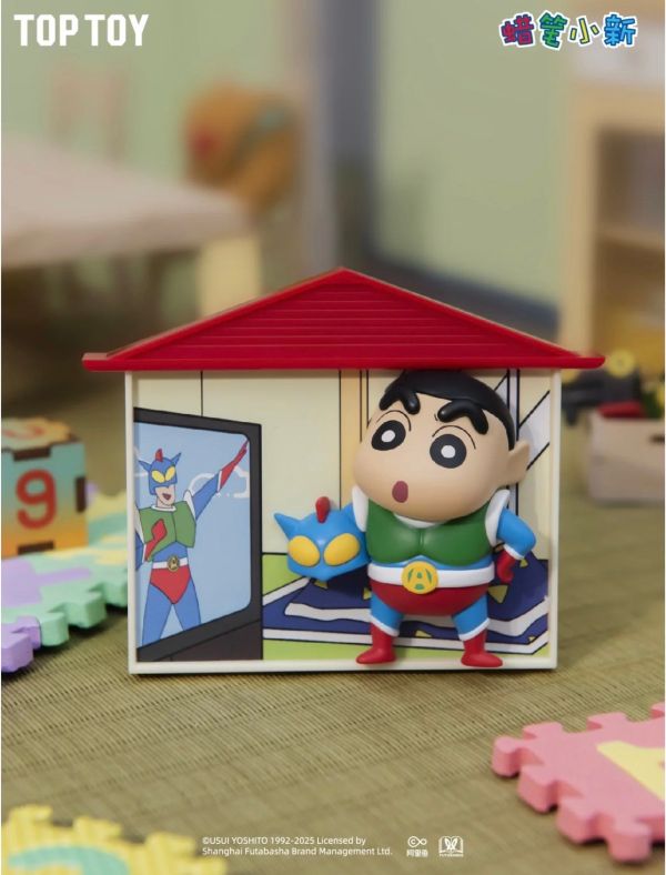 現貨 盲盒 TOP TOY 蠟筆小新 野原家磁鐵場景 