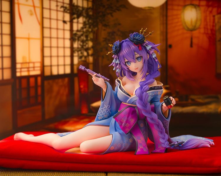 KADOKAWA 閃亂忍忍忍者大戰戰機少女 少女們的響艷 紫靈心 和服Ver. PVC 1001 