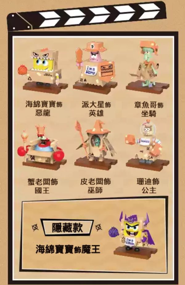 現貨 盲盒 潮昇動漫 海綿寶寶 勇者大舞台 