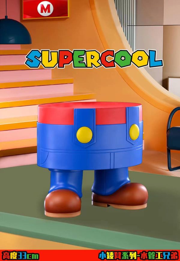 超級瑪利歐 周邊商品 瑪利歐兄弟矮凳 [SUPERCOOL] 0430 