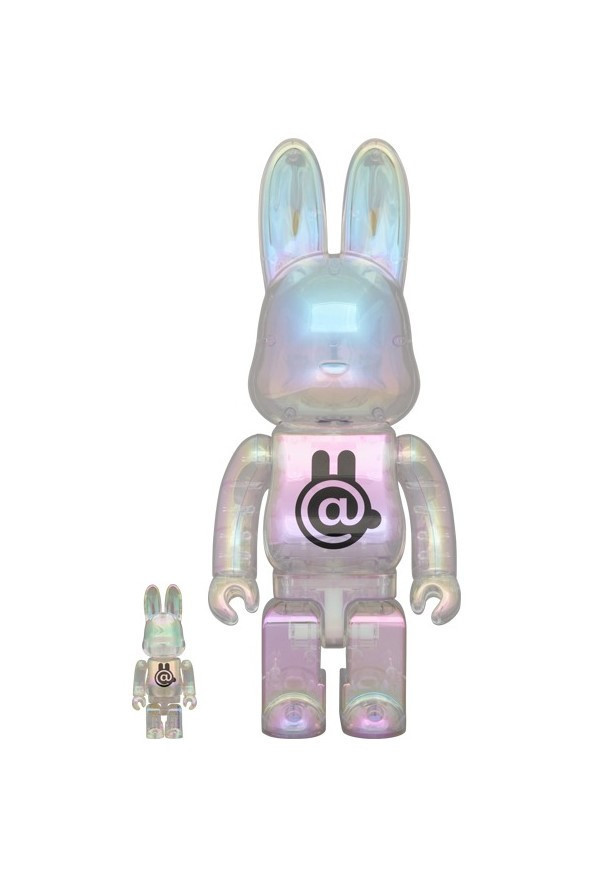 BE@RBRICK 庫柏力克熊 R@BBRICK CLEAR CHROME Ver. 100％ & 400％ 