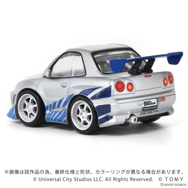 TAKARATOMY T-SPARK Q Village QV-02 玩命關頭 NISSAN SKYLINE GT-R (R34) 0825 