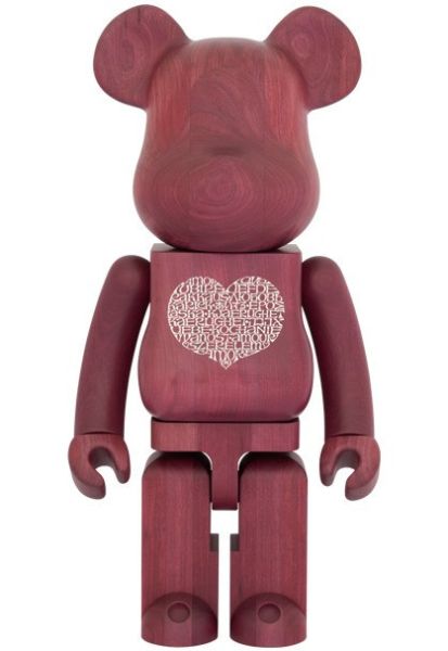 BE@RBRICK カリモク Alexander Girard International Love Heart 100％ & 400％ 1000％ 木頭熊 