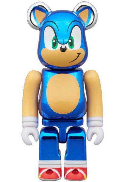 BE@RBRICK 庫柏力克熊 SONIC THE HEDGEHOG CHROME Ver. 100％ & 400％ 音速小子 
