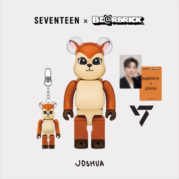 BE@RBRICK X SEVENTEEN 庫柏力克熊 洪知秀 JOSHUA 100%&amp;400%