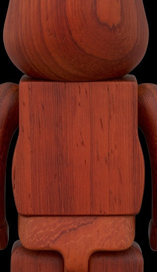 BE@RBRICK karimoku 帕杜克木頭 200% 七月展場限定款 木頭熊 