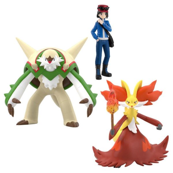 Bandai 食玩 精靈寶可夢 SCALE WORLD 卡洛斯地區 卡魯穆＆布里卡隆＆妖火紅狐 1001 