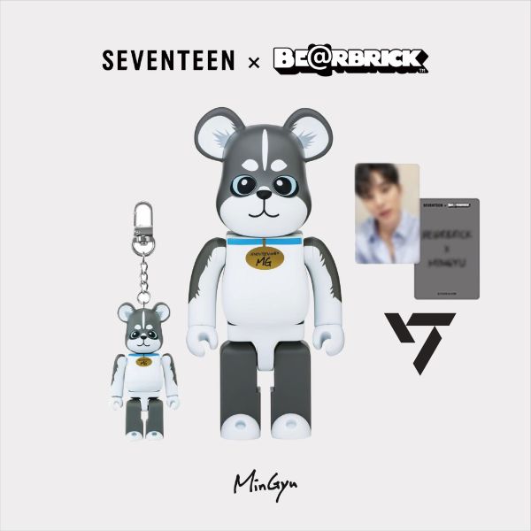 BE@RBRICK X SEVENTEEN 庫柏力克熊 金珉奎 MINGYU 100%&amp;400%
