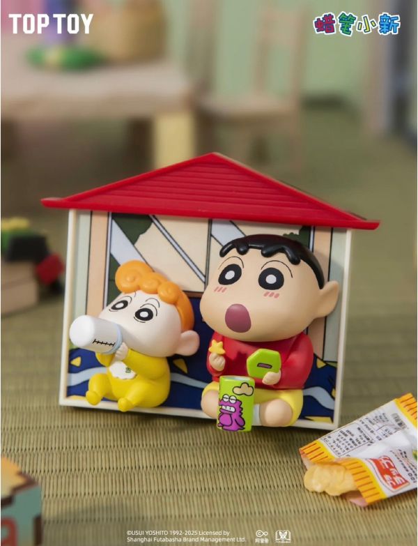 現貨 盲盒 TOP TOY 蠟筆小新 野原家磁鐵場景 