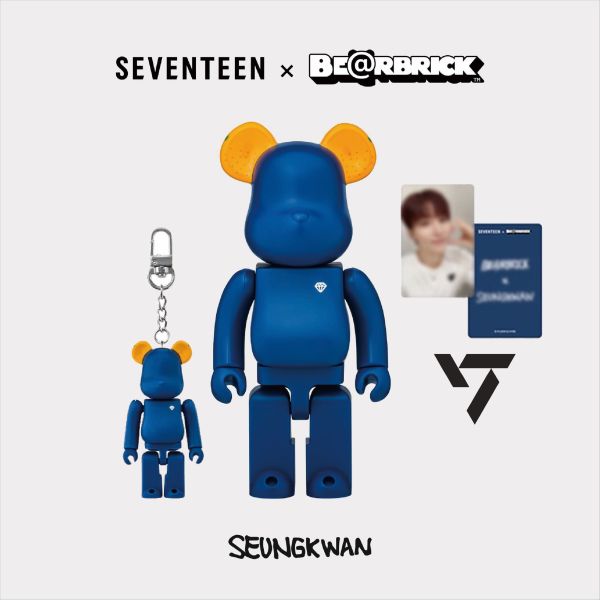 BE@RBRICK X SEVENTEEN 庫柏力克熊 夫勝寛 SEUNGKWAN 100%&amp;400%