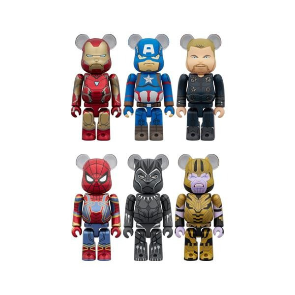 現貨 盲盒 BE@RBRICK 庫柏力克熊 CHASE 漫威無限傳奇 