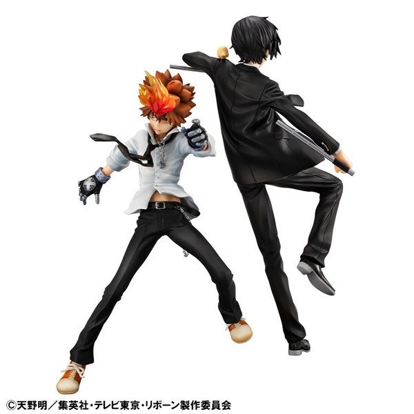 Megahouse G.E.M. 家庭教師 澤田綱吉＆雲雀恭彌＆里包恩 套組 PVC 0713 