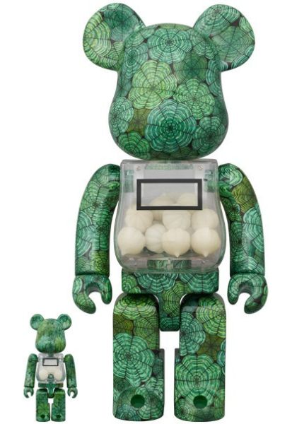 BE@RBRICK Euphorbia obesa 100％ & 400％ 布紋球 多肉植物 發光 