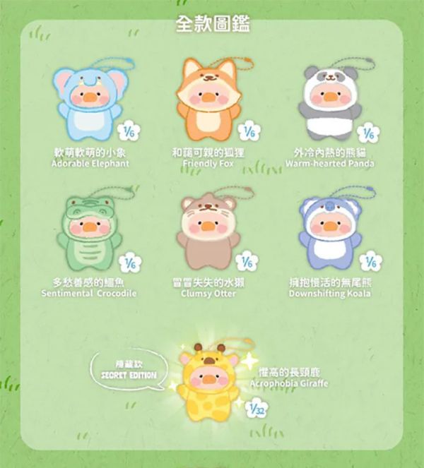 現貨 盲盒 TOYZWRO+ LULU豬 動物派對 森林劇場 膠臉指偶吊飾 