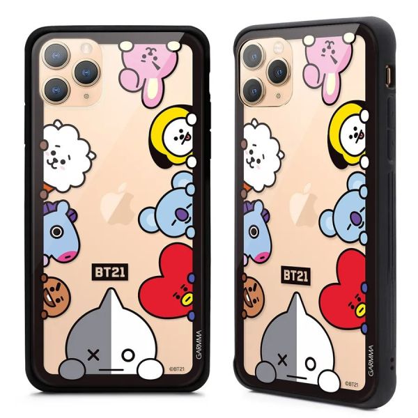 BT21 iPhone11系列 玻璃殼 宇宙明星躲貓貓 