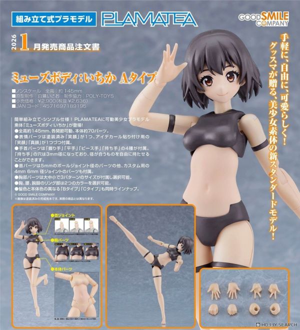 Good smile company PLAMATEA Muse Body: Ichika A類型 0810 