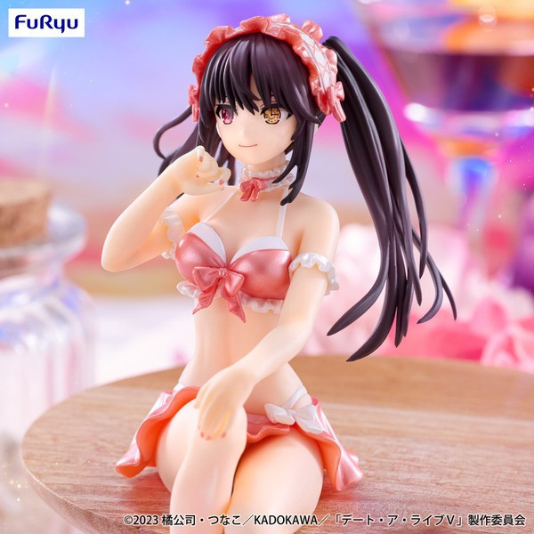 FURYU 景品 約會大作戰Ⅴ 泡麵蓋時崎狂三 泳裝粉紅款 0816 
