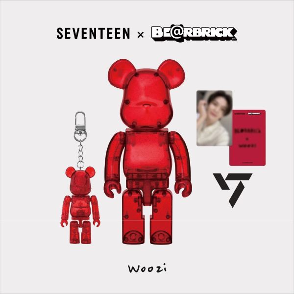 BE@RBRICK X SEVENTEEN 庫柏力克熊 李知勳 WOOZI 100%&amp;400%