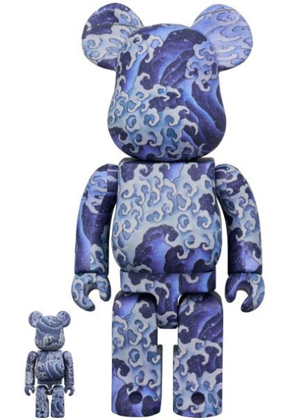 現貨 BE@RBRICK 葛飾北斎 上町祭屋台天井絵「男浪」100％ & 400％ 
