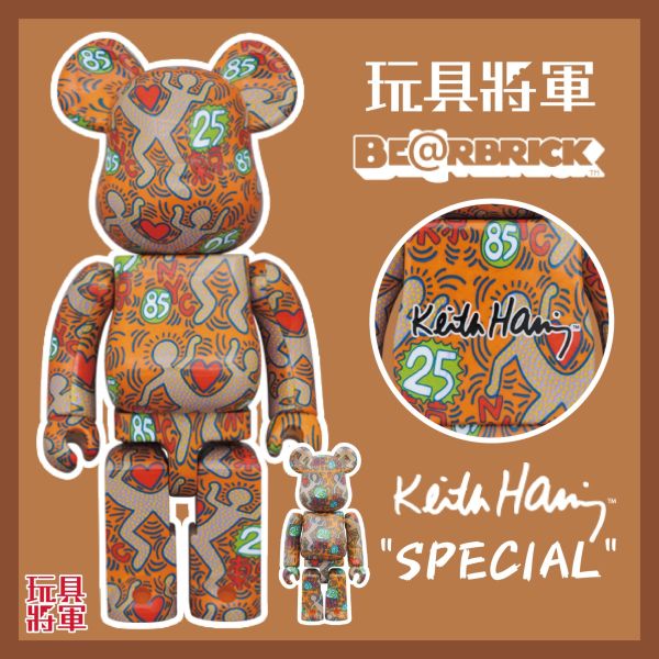 泰國展場限定款 BE@RBRICK KEITH HARING "SPECIAL" 100% & 400% & 1000％ 