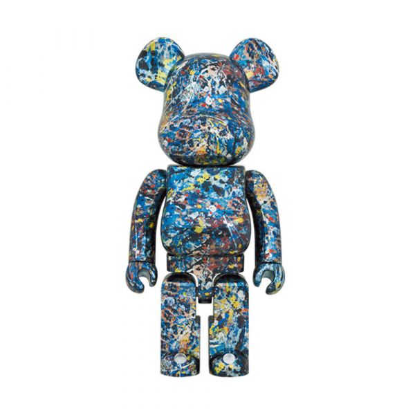 現貨 BE@RBRICK Jackson Pollock Studio CHROME Ver. 電鍍潑墨 1000％ 43代盲盒,庫柏力克熊,盒玩,盲盒,玩具將軍, bearbrick,be@rbrick